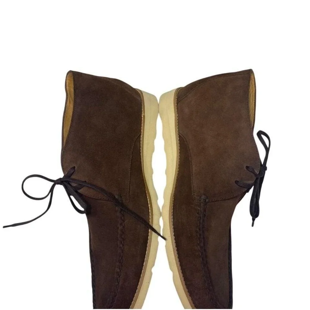 Peter Millar Men's 11.5 Brown leather suede chukka ankle boots Made in Brazil